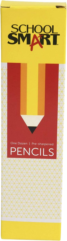 School Smart Number 2 Pre-Sharpened Pencils, Latex-Free Eraser, Pack of 12 ☑️