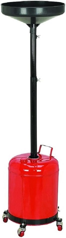 Waste Drain Pan Portable 5 Gal Gallon Draining Tank Dolly Funnel Drum Lift