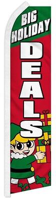 Big Holiday Deals Swooper Super Feather Advertising Marketing Flag 100D
