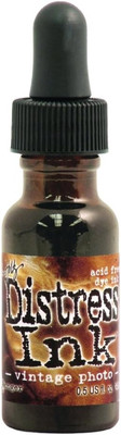 Tim Holtz Distress Re-Inker Vintage Photo Artists Ink, Pack of 1, Brown