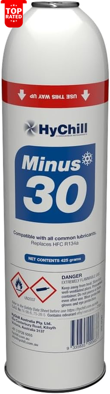 Minus 30 Low GWP Hydrocarbon Refrigerant 425g Can Eco-Friendly Refrigerant