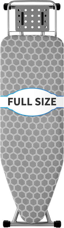 Full Size Ironing Board 57" L X15 W, Large Wide Sturdy Ironing Board with Iron R