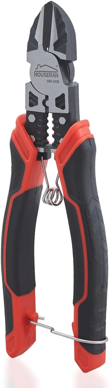 3-In-1 Side Cutters, 190 Mm, Side Cutters + Wire Stripper + Wire Crimper, Multif