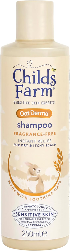 Childs Farm OatDerma Shampoo Sensitive Scalp Baby Kids Tear Free Fragrance Free