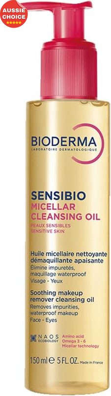 Sensibio Micellar Cleansing Oil Makeup Remover 150ml Gentle Soothing Care