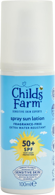 Childs Farm Sun Spray Baby Kids SPF 50 Plus Sensitive Skin 100ml