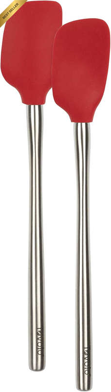 Flex-Core Stainless Steel Handled Mini Spatula & Spoonula Set, Kitchen Utensil S