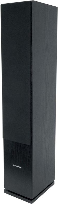 (1) Rocktower 68B Black Home Audio Tower Speakers Passive 8 