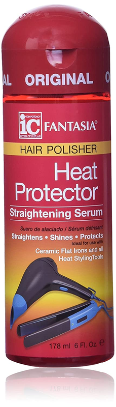 Fantasia IC Hair Polisher Heat Protector Straightening Serum, 6.0 Ounce 6.0 Fl O