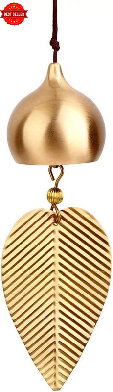 Gold Leaf Hanging Bell for Door Opening Good Luck Wealth and Safe Window Door Ho