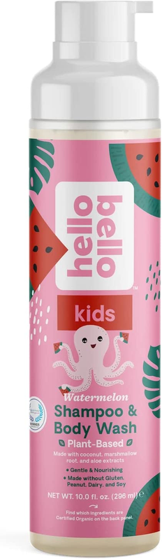 Watermelon Shampoo & Body Wash - Tear-Free, Hypoallergenic, Dermatologist & Pedi