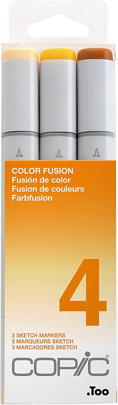 Copic Sketch, Alcohol-Based Markers, 3Pc Set, Color Fusion #