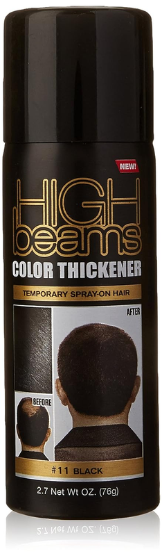 Cover Bald Spots Instantly with Black Hair Thickener - 2.7 Oz Salon Quality
