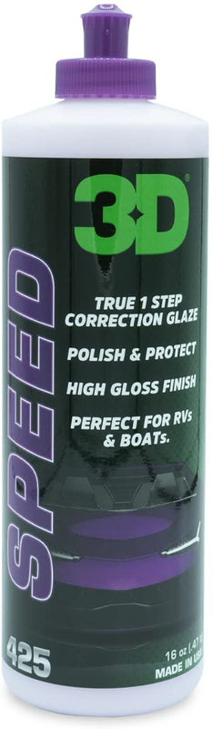 3D HD Speed All in One Cleaner Polish Sealant Auto Detailing 16Oz