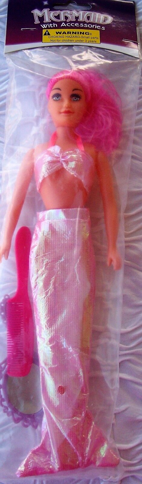 PINK, Kole Mermaid Fashion Doll with Accessories, 3+ (Doll, Comb, Mirror)