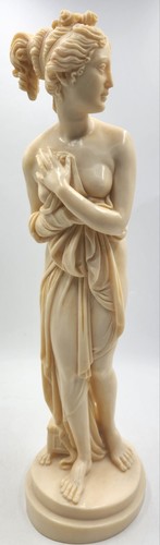 A Santini Nude Goddess Woman Sculpture Signed Seductive