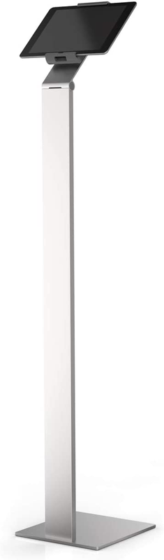 Floor Stand Tablet Holder, Silver/Charcoal Gray