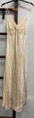NEW Alexis 100% silk long slip nightie Ivory Ladies Size S RRP$99.95 *with tags 