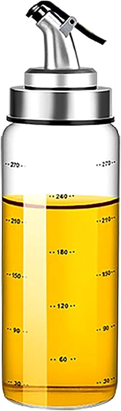 Olive Oil Dispenser Bottle, Liquid Condiment Container, 10 Oz Dripless - Spouted