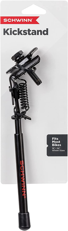 Schwinn Adjustable Bike Kickstand, Fits Kids Bikes 16 to 24 Inch Wheels, Easy At