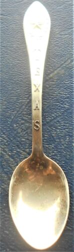 .925 Silver Souvenir Spoon TEXAS Lone Star 7.18 Grams .2511 Oz # SMBOX