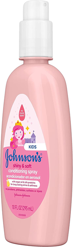 Johnson'S Baby Shiny & Soft Tear-Free Kids' Hair Conditioning Spray with Argan O
