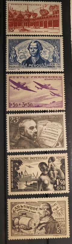 France 6 Superbes Timbres NÂ° 539 Ã  544 Neufs**Â  Ttb.