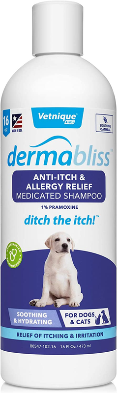 Dermabliss Dog Allergy and Itch Relief, Skin and Coat Health Supplements and Gro