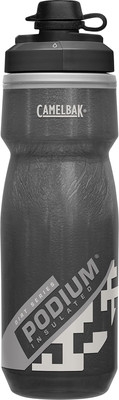 Camelbak Podium Dirt Series Chill Insulated Mountain Bike Water Bottle 21Oz, Bla