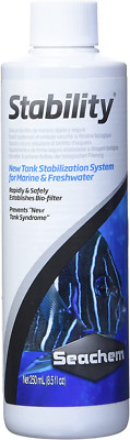 Seachem New Tank Stabilization System For Freshwater and Marine Aquariums 250ml