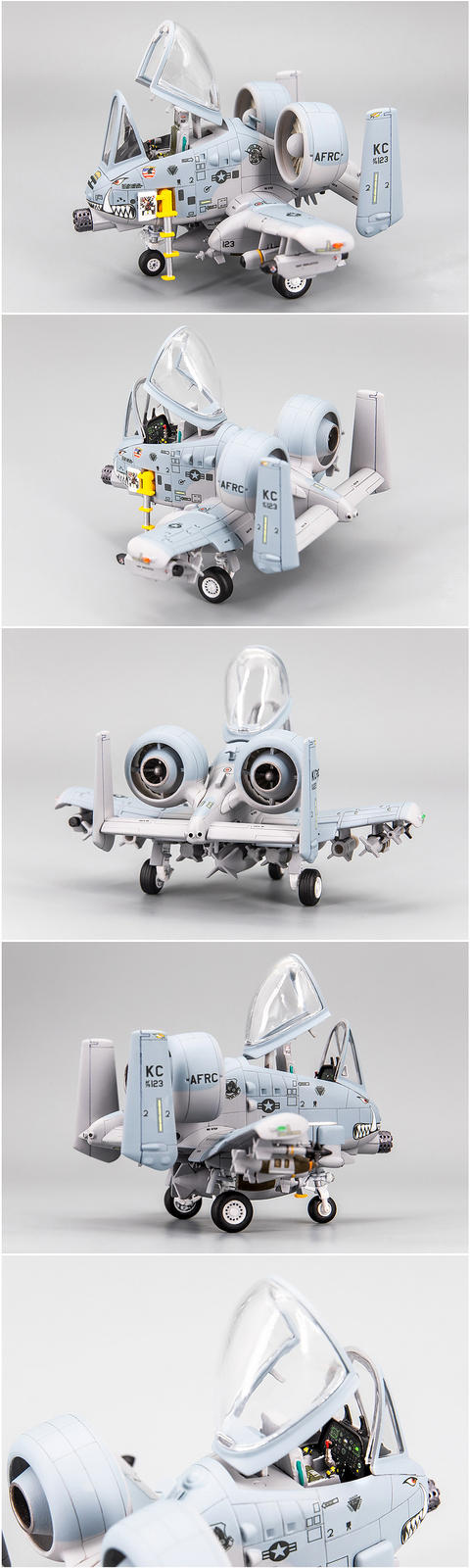 US A-10C Attacker Strike Fighter Aircraft Cute Version  3D printed  static model