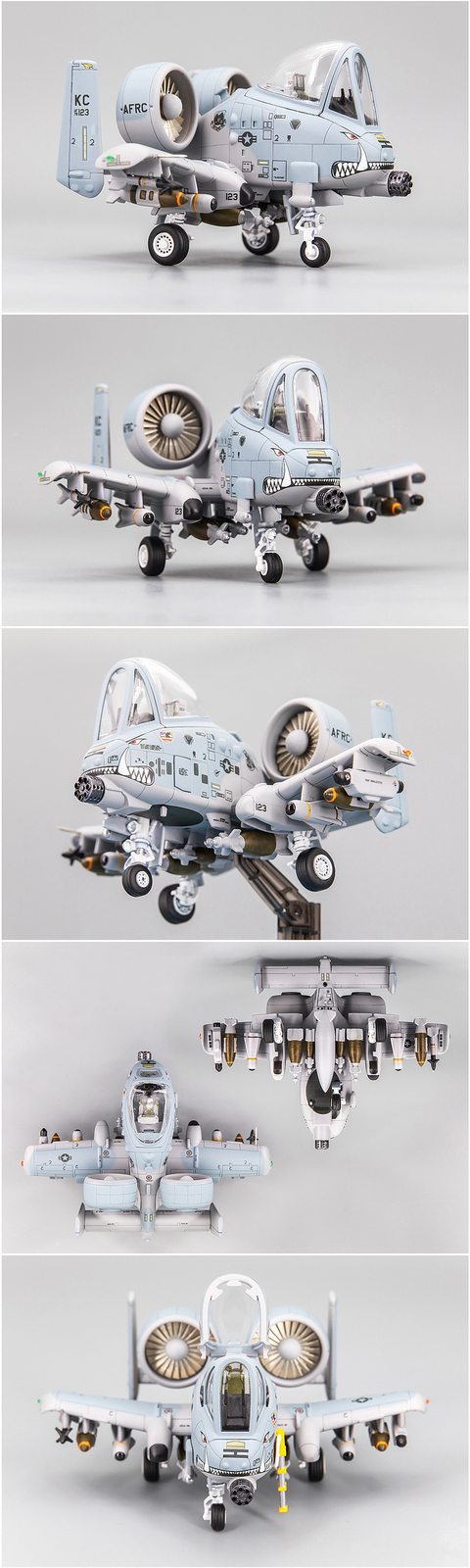US A-10C Attacker Strike Fighter Aircraft Cute Version  3D printed  static model