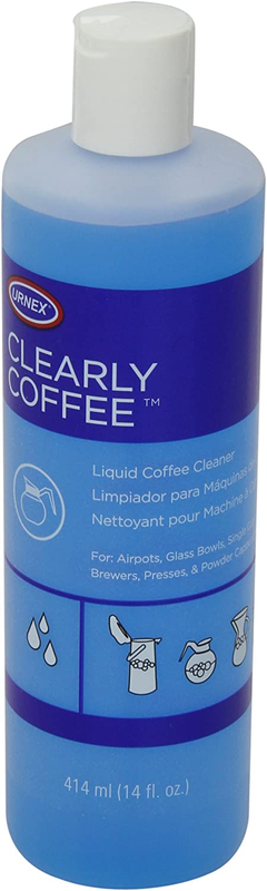 Urnex Clearly Coffee Pot Cleaner 14 Ounce (Made in the USA) French Press Liquid