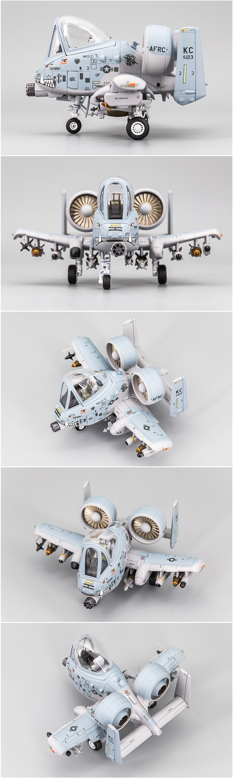 US A-10C Attacker Strike Fighter Aircraft Cute Version  3D printed  static model