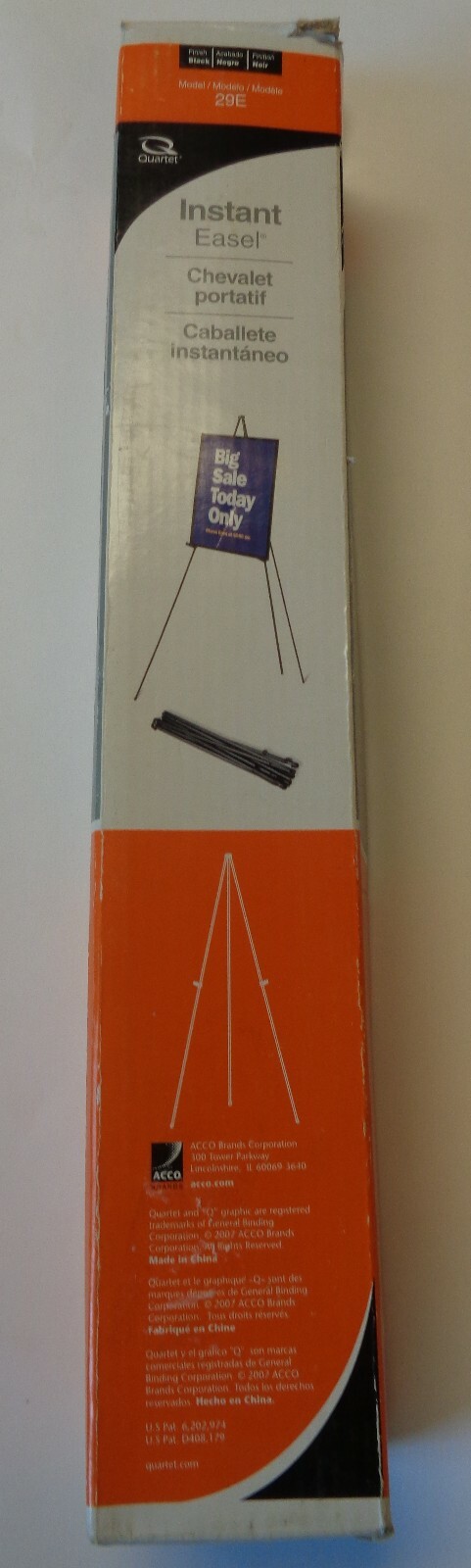 Quartet Instant Dispaly Easel Model 29E, 64