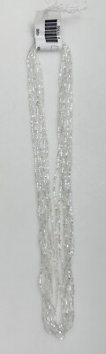 Half Hank of 10/0 2 Cut Transparent Seed Beads - Crystal Aurora Borealis