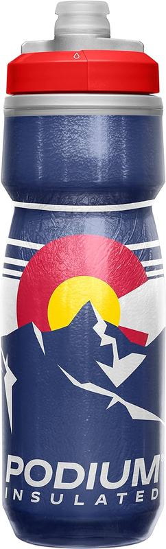 Podium Chill Insulated Bike Water Bottle - Easy Squeeze Bott