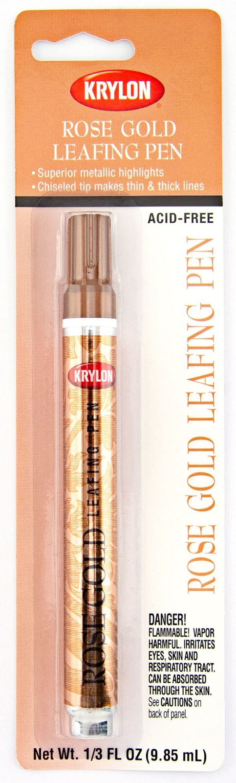 Krylon Rose Gold Metallic Leafing Pen Paint Marker Chisel Tip Acid Free