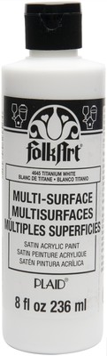 FolkArt Multi-Surface Acrylic Paint 8oz-Titanium White