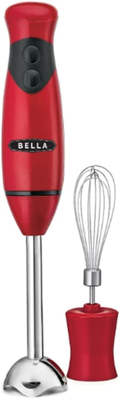 Immersion Hand Blender with Whisk Attachment, Quickly Mixes Sauces, Purees Soups
