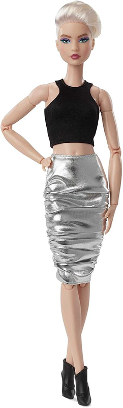 Barbie Signature Looks Doll (Original, Blonde Pixie Cut) Fully Posable Fashion D
