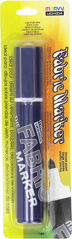 622-C-33 Marvy Broad Point Fabric Marker, Navy