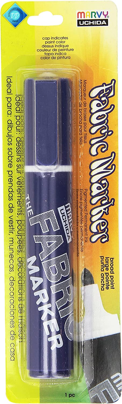 UCHIDA 622-C-33 Marvy Broad Point Fabric Marker, Navy