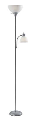 Mainstays Modern Design - Silver Combo Floor Lamp with Reading Lights