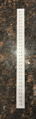 Pattern Makers Tools-300mm Kindt Collins Satin Chrome Finish 1.8% Shrink Rule