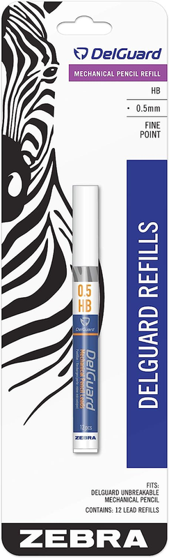 Lead Refill, 0.5 Mm, Hb, Black, 12/tube ☑️