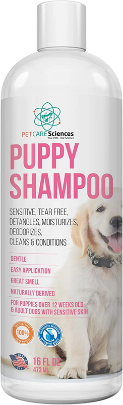 16 Fl Oz Tearless Puppy Shampoo and Conditioner - anti Itch Dog Shampoo Sensitiv
