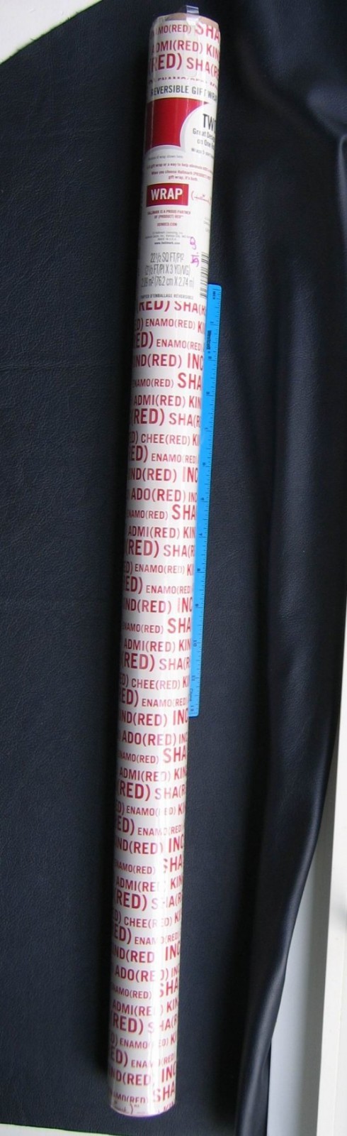 NOS Hallmark (Product) Red Gift Wrap Paper Wrapping Aids Africa Christmas 22.5