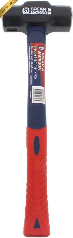 Fibreglass Handle Pinned Sledge Hammer 1.8kg Heavy Duty