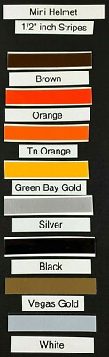 MINI HELMET CENTER STRIPE -  1/2'' INCH WIDE